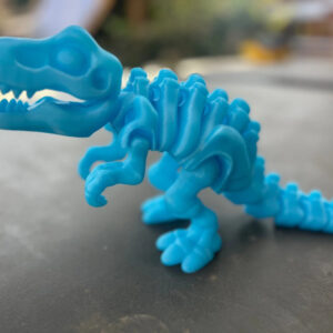 Home 6 Large Glow-In-The-Dark Articulated Flexi T-Rex 3D Printed Dinosaur