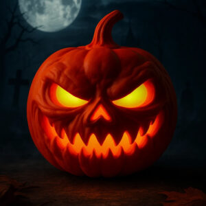 Home 8 Spooky Glow Pumpkin