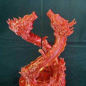 dancing dragons incense holder 3d printed