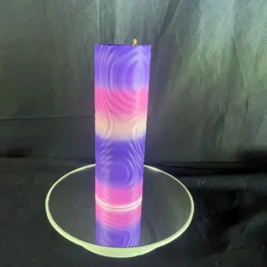 tall purple/pink/white gradient 3d printed incense holder