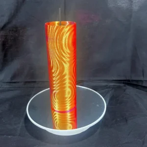 3D PRINTED Red/gold TALL INCENSE HOLDER