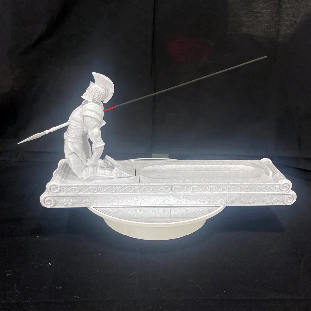 Marble-Look Gladiator Incense Holder: 3D Printed Elegance 3 Marble-Look Gladiator Incense Holder: 3D Printed Elegance - Image 3
