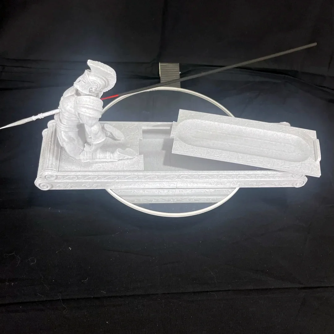 Marble-Look Gladiator Incense Holder: 3D Printed Elegance 2 Marble-Look Gladiator Incense Holder: 3D Printed Elegance - Image 2