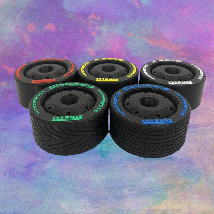 2026 NEW design Formula 1 Separate Stands & 5 Tyre Display Set – Slicks, Inters & Wets 6 2026 NEW design Formula 1 Separate Stands & 5 Tyre Display Set – Slicks, Inters & Wets - Image 6