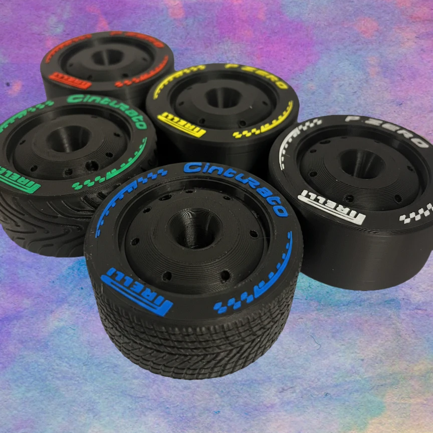 2026 NEW design Formula 1 Separate Stands & 5 Tyre Display Set – Slicks, Inters & Wets 7 2026 NEW design Formula 1 Separate Stands & 5 Tyre Display Set – Slicks, Inters & Wets - Image 7