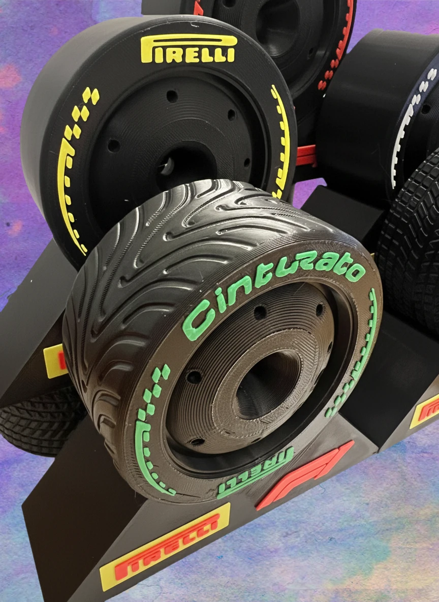 2026 NEW design Formula 1 Separate Stands & 5 Tyre Display Set – Slicks, Inters & Wets 8 2026 NEW design Formula 1 Separate Stands & 5 Tyre Display Set – Slicks, Inters & Wets - Image 8