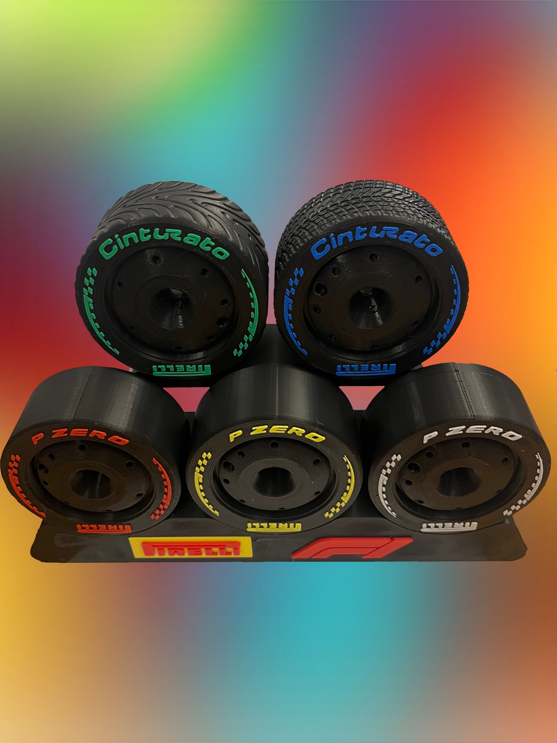 F1 2026 Formula 1 3D Printed Tyres + 2 Tier 5 Tyre Stand β The Complete Display Set 2 F1 2026 Formula 1 3D Printed Tyres + 2 Tier 5 Tyre Stand β The Complete Display Set - Image 2