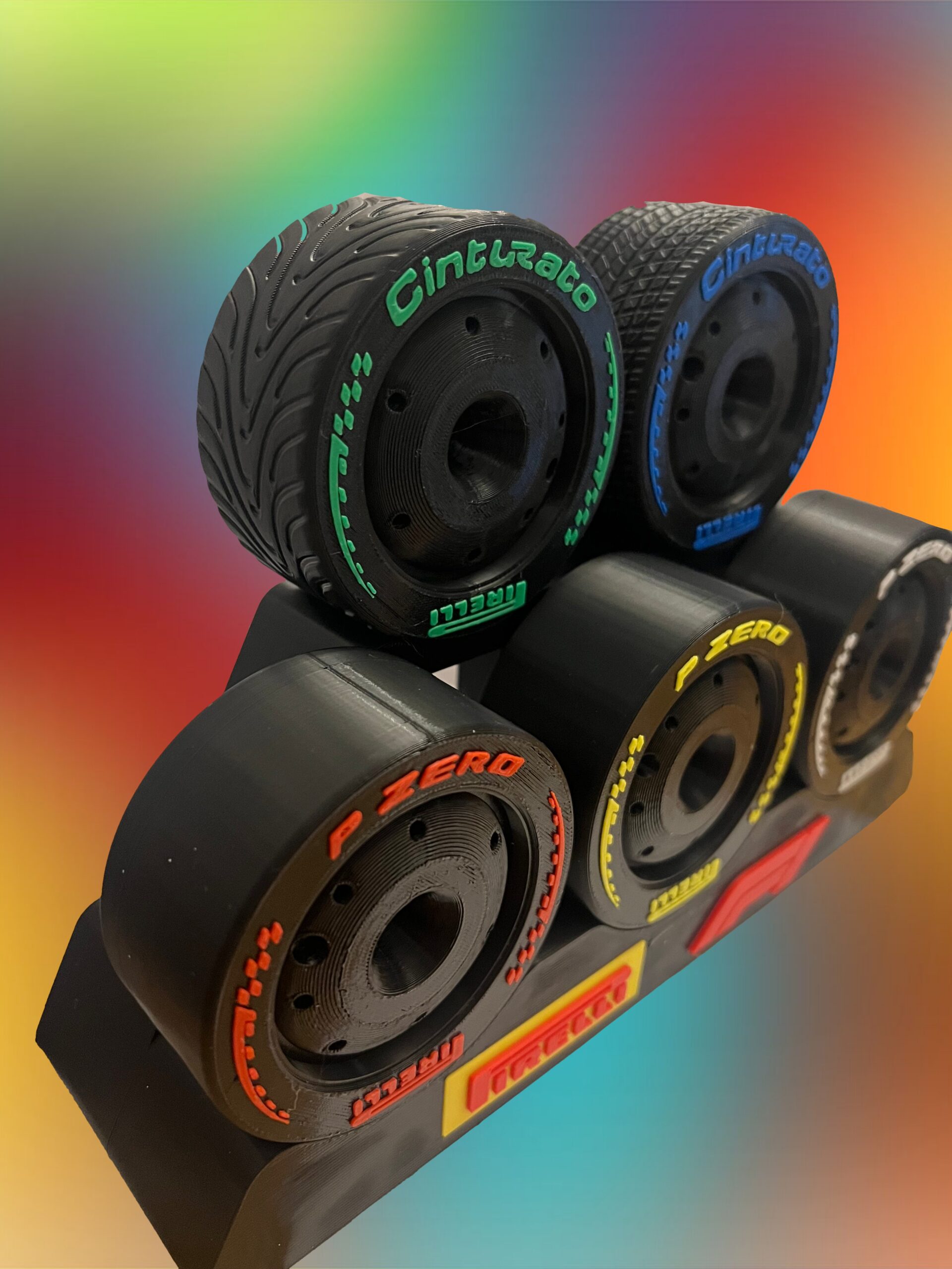 F1 2026 Formula 1 3D Printed Tyres + 2 Tier 5 Tyre Stand β The Complete Display Set 3 F1 2026 Formula 1 3D Printed Tyres + 2 Tier 5 Tyre Stand β The Complete Display Set - Image 3