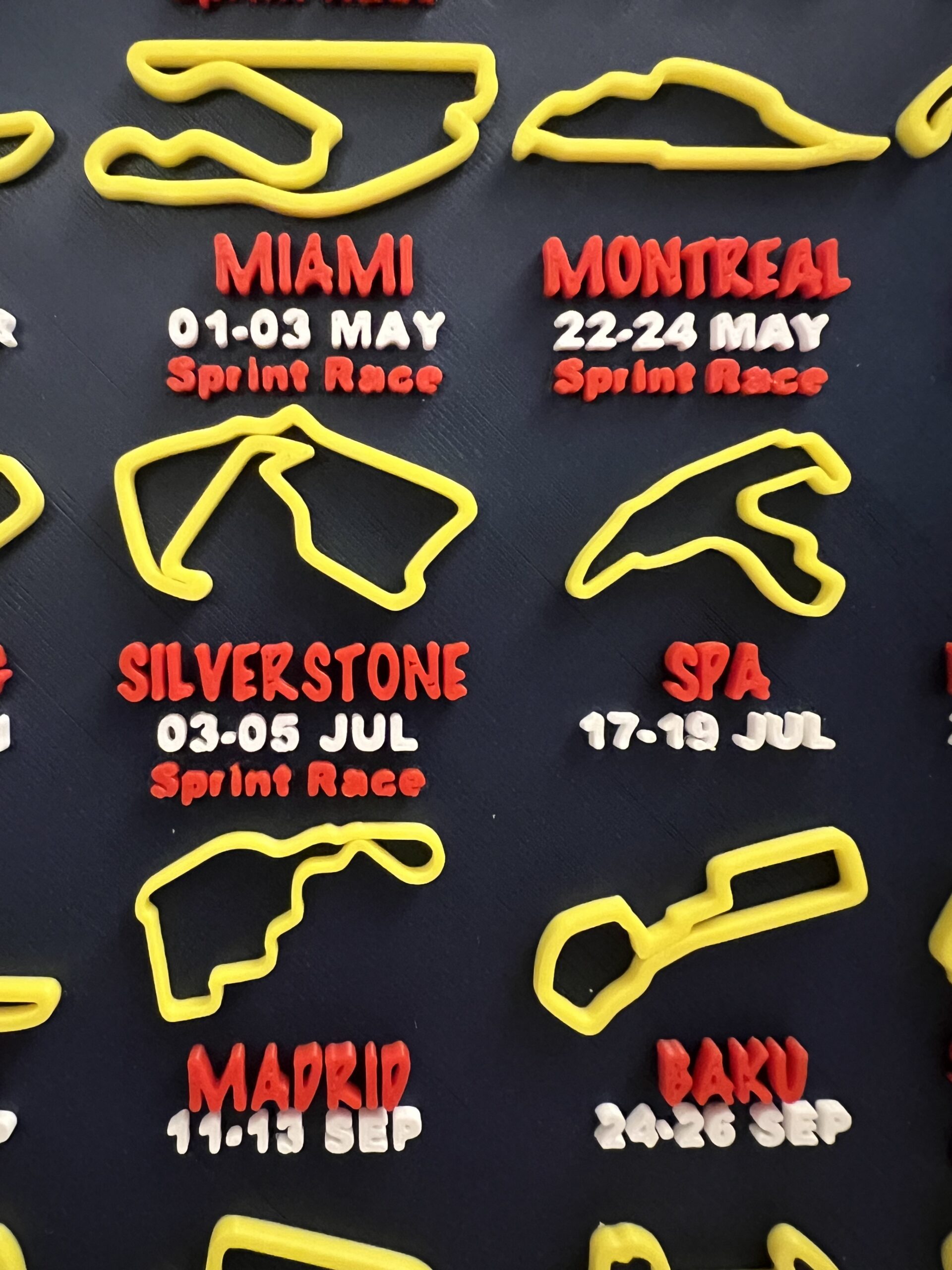 F1 2026 3D Circuit Calendar – Formula 1 Red Bull Inspired Edition With Stand 4 F1 2026 3D Circuit Calendar – Formula 1 Red Bull Inspired Edition With Stand - Image 4