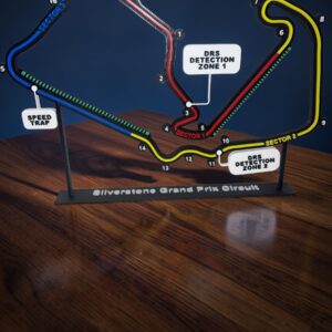 Detailed 3d printed Silverstone track