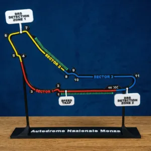 monza italy formula 1 desk track trophy